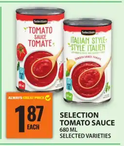 Food Basics SELECTION TOMATO SAUCE offer