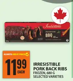 Food Basics IRRESISTIBLE PORK BACK RIBS offer