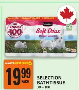 Food Basics SELECTION BATH TISSUE offer
