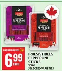 Food Basics IRRESISTIBLES PEPPERONI STICKS offer