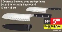 Sushi Shop Set of 2 Knives with Blade Guard 13 cm - 18 cm offer