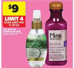 Real Canadian Superstore OGX, MAUI OR AVEENO HAIR CARE offer