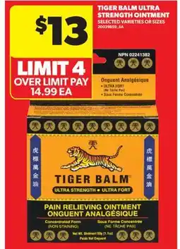 Real Canadian Superstore TIGER BALM ULTRA STRENGTH OINTMENT offer