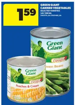Real Canadian Superstore GREEN GIANT CANNED VEGETABLES, 341/398 ML offer