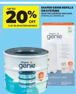 Real Canadian Superstore DIAPER GENIE REFILLS OR SYSTEMS offer