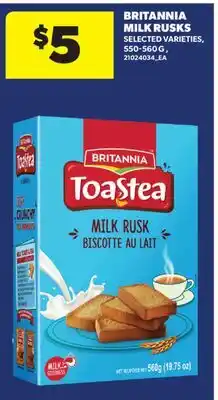 Real Canadian Superstore BRITANNIA MILK RUSKS offer