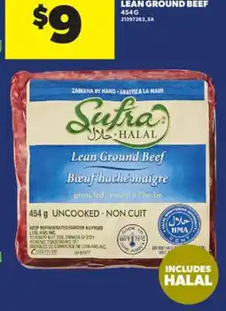 Real Canadian Superstore SUFRA HALAL LEAN GROUND BEEF offer