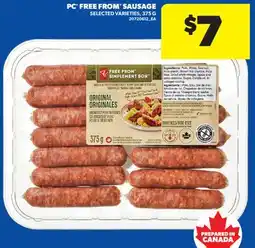Real Canadian Superstore PC FREE FROM SAUSAGE offer