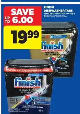 Real Canadian Superstore FINISH DISHWASHER TABS, 60-105' S offer