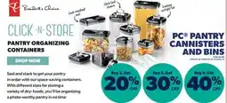 Real Canadian Superstore PC PANTRY CANNISTERS AND BINS offer