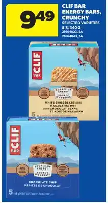 Real Canadian Superstore CLIF BAR ENERGY BARS, CRUNCHY, 5'S offer