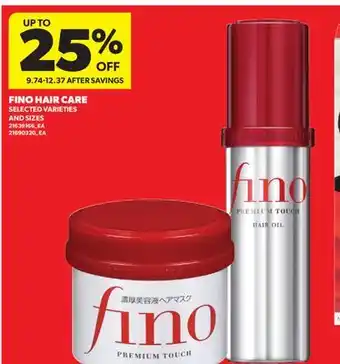 Real Canadian Superstore FINO HAIR CARE offer