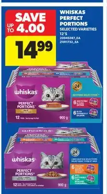 Real Canadian Superstore WHISKAS PERFECT PORTIONS, 12'S offer
