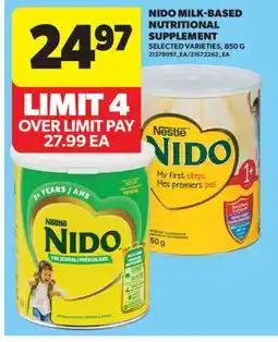 Real Canadian Superstore NIDO MILK-BASED NUTRITIONAL SUPPLEMENT offer