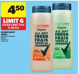 Real Canadian Superstore DEGREE BODY WASH offer