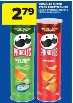 Real Canadian Superstore PRINGLES SUPER STACK POTATO CHIPS, 148/156 G offer