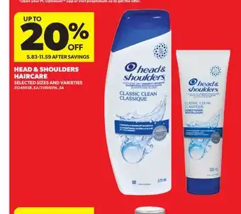 Real Canadian Superstore HEAD & SHOULDERS HAIRCARE offer