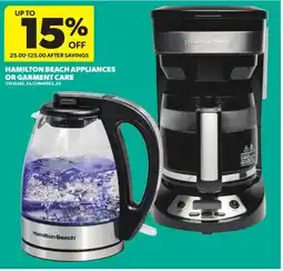 Real Canadian Superstore HAMILTON BEACH APPLIANCES OR GARMENT CARE offer