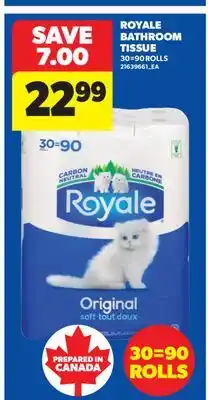 Real Canadian Superstore ROYALE BATHROOM TISSUE 30 = 90 ROLLS offer