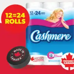 Real Canadian Superstore CASHMERE BATHROOM TISSUE, 12=25 ROLLS offer