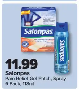 PharmaChoice Salonpas Pain Relief Gel Patch, Spray offer