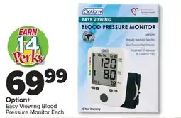 PharmaChoice Option + Easy Viewing Blood Pressure Monitor offer