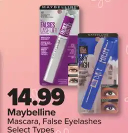 PharmaChoice Maybelline Mascara, False Eyelashes offer