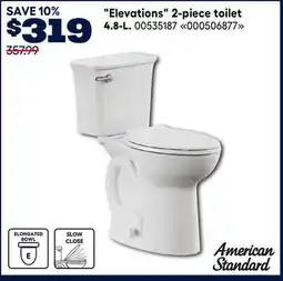 RONA American Standard Elevations 2-piece toilet 4.8-L offer
