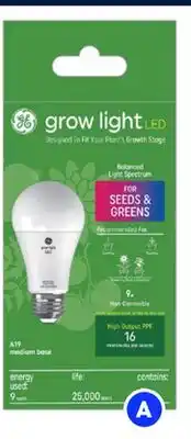 RONA A19, 9-W Growth light bulbs offer