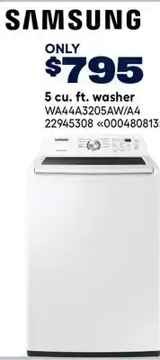 RONA SAMSUNG 5 cu. ft. washer offer