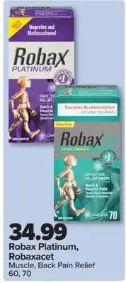 PharmaChoice Platinum, Robaxacet Muscle, Back Pain Relief 60, 70 offer