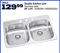 RONA Double kitchen sink offer