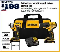 RONA DEWALT Drill/driver and impact driver combo kit offer
