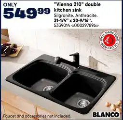 RONA BLANCO Vienna 210 double kitchen sink offer