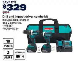 RONA Makita Drill and impact driver combo kit offer