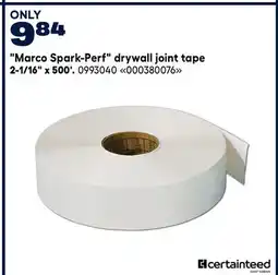RONA CERTAINTEED Marco Spark-Perf drywall joint tape 2-1/16 x 500 offer