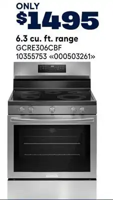 RONA Frigidaire, 6.3 cu. ft. range GCRE306CBF offer