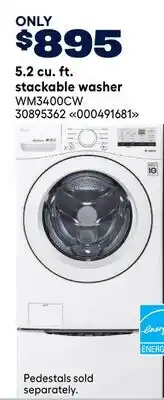 RONA LG 5.2 cu. ft. stackable washer offer
