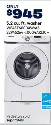 RONA SAMSUNG 5.2 cu. ft. washer offer