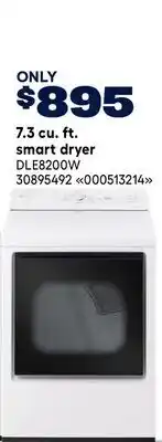 RONA LG 7.3 cu. ft. smart dryer offer