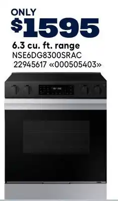 RONA SAMSUNG 6.3 cu. ft. range offer