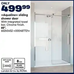 RONA Aqualine sliding shower door offer
