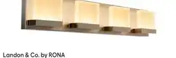 RONA Landon & Co. 4-light vanity light Brushed nickel offer