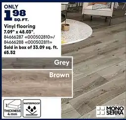 RONA 198 sq. Ft. Vinyl flooring offer