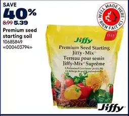 RONA JIFFY Premium seed starting soil offer