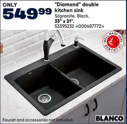 RONA Blanco, Diamond double kitchen sink offer