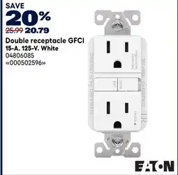 RONA EATON Double receptacle GFCI 15-A. 125-V. White offer