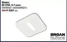 RONA Broan 80 CFM, 0.7 sone Bathroom fans offer