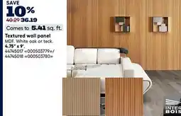 RONA Interbois Textured wall panel offer