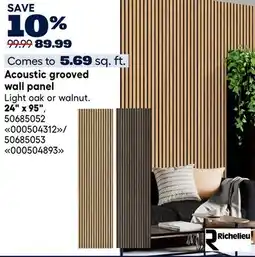 RONA Comes to 5.69 sq. ft. Acoustic grooved wall panel offer